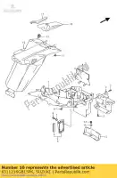6311216GB15PK, Suzuki, guardabarros, trasero, rr suzuki sv  s sz s2 u sa su sz1 a sua u2 sz2 ua sf sv1000ns sv650ns sv650nsnasa sv650sa sv650s 1000 650 , Nuevo