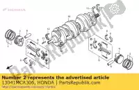 13041MCA306, Honda, jeu de segments, piston (0,75) honda gl goldwing a  bagger f6 b gold wing deluxe abs 8a gl1800a gl1800 airbag gl1800b 1800 , Nouveau