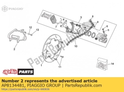 Aprilia AP8134481, Caliper holder, OEM: Aprilia AP8134481