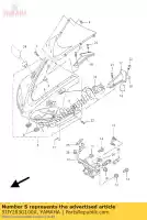 5JJY283G100X, Yamaha, carrosserie, voorkant boven 1 yamaha yzf r 1000 1, Nieuw