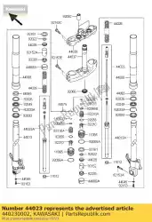 Aquí puede pedir horquilla de cilindro, rh zr1000-a1 de Kawasaki , con el número de pieza 440230002: