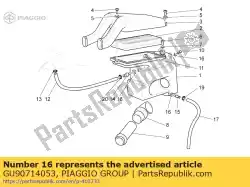 Here you can order the gasket from Piaggio Group, with part number GU90714053: