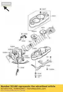 Kawasaki 921601436 amortisseur - La partie au fond