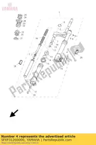 yamaha 5FXF31260000 tubo exterior 1 - Lado inferior