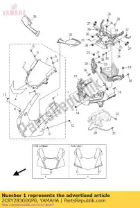 yamaha 2CRY283G00P0 corpo, frente superior 1 - Lado inferior