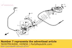 Here you can order the no description available at the moment from Honda, with part number 50307MCA000: