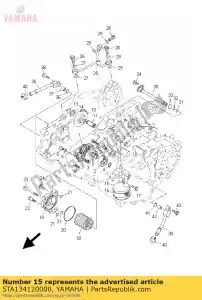 yamaha 5TA134120000 obudowa, sitko - Dół