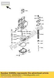 Here you can order the ring-o,starter plunge from Kawasaki, with part number 920551416: