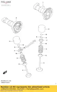 Suzuki 1289241C00282 calço, taco - Lado inferior