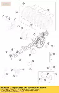 ktm 77032002100 inner clutch hub - Bottom side