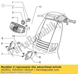 Here you can order the headlamp from Piaggio Group, with part number 292852: