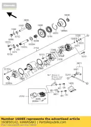 Here you can order the gear,39t zx1000jbf from Kawasaki, with part number 160850142: