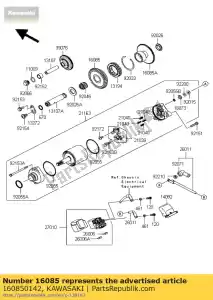 kawasaki 160850142 gear,39t zx1000jbf - Bottom side