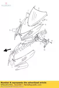 Suzuki 9461001H01 comp parabrisas - Lado inferior