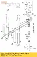 7631209F, KTM, horquilla pierna r / s usd 35 ktm sx 65 2002 2003 2004 2005 2006 2007 2008, Nuevo