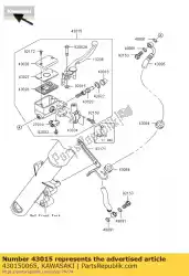 Here you can order the cylinder-assy-master,fr from Kawasaki, with part number 430150065: