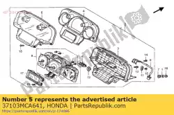 Ici, vous pouvez commander le verre assy. Auprès de Honda , avec le numéro de pièce 37103MCA641: