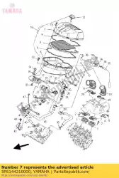 Ici, vous pouvez commander le boîtier, filtre à air 2 auprès de Yamaha , avec le numéro de pièce 5PS144210000: