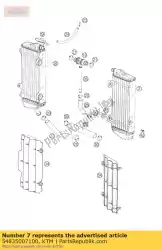 Aqui você pode pedir o radiador l / s 2 tempos sx 07 em KTM , com o número da peça 54835007100: