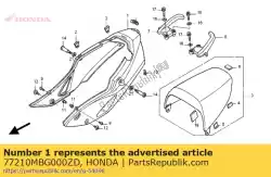Aqui você pode pedir o conjunto de capuz, rr. (wl) * type2 em Honda , com o número da peça 77210MBG000ZD: