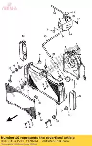 yamaha 904801843500 ilhó (1aa) - Lado inferior