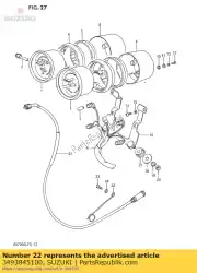 klem, speedomet van Suzuki, met onderdeel nummer 3493845100, bestel je hier online: