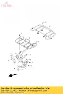 yamaha 5TEF48410100 transportadora, frente - Lado inferior