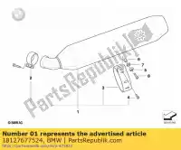 18127677524, BMW, silenziatore posteriore bmw  1200 2004 2005 2006 2007 2008 2009, Nuovo