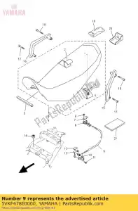 Yamaha 5VKF478E0000 linka, blokada siod?a - Dół