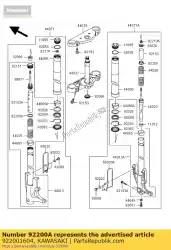 Qui puoi ordinare rondella da Kawasaki , con numero parte 922001604: