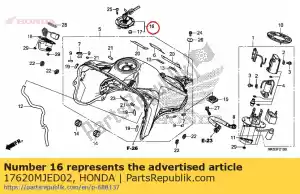 honda 17620MJED02 cap comp., fuel filler - Bottom side