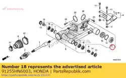 Aqui você pode pedir o vedação contra poeira, 32x58x10 em Honda , com o número da peça 91255HN6003: