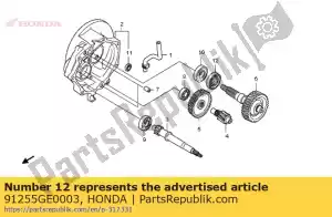 honda 91255GE0003 selo de óleo, 27x42x7 (nok) - Lado inferior