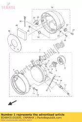 Aqui você pode pedir o conjunto da unidade do farol em Yamaha , com o número da peça B34843101000: