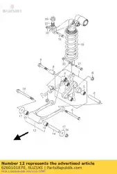 Aqui você pode pedir o conjunto de haste, cu traseiro em Suzuki , com o número da peça 6260101870: