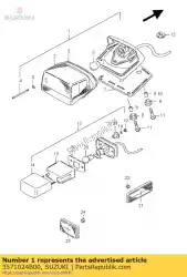 Here you can order the lamp assy,rr co from Suzuki, with part number 3571024B00: