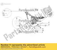 RB000600, Piaggio Group, schroef, m4x10 aprilia derbi etx lbmetx10 lbmetx20 lbmstx10 lbmstx20 150 2014 2016 2017 2018 2019, Nuovo