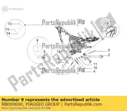 Here you can order the schroef, m4x10 from Piaggio Group, with part number RB000600: