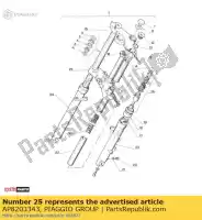 AP8203343, Piaggio Group, Placa inferior Aprilia AF1 50, Novo