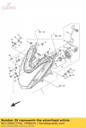 Here you can order the bolt, with washer from Yamaha, with part number 901190613700: