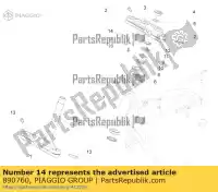 890760, Piaggio Group, Supporto dello strumento aprilia moto-guzzi  audace audace 1400 carbon abs california caponord eldorado eldorado 1400 abs (apac) eldorado 1400 abs (usa) ksua0 nevada classic rs 660 abs (apac) rsv rsv4 rsv4 1100 racing factory abs tuono 660 (apac) tuono v tuono v4 1100 (usa) tuono, Nuovo