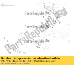 Aprilia 890760, Soporte de instrumentos, OEM: Aprilia 890760