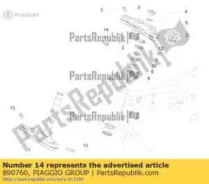 Piaggio Group 890760 supporto dello strumento - Il fondo