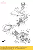 2UJ144010000, Yamaha, Conjunto de la caja del filtro de aire yamaha  xv 250 1992 1994 1995 1996 1997 1998 1999 2017 2018 2019 2020 2021, Nuevo