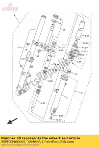 yamaha 45PF33460000 bolt 1 - Bottom side