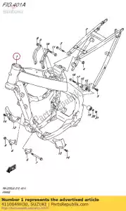 suzuki 4110049H30 frame - Bottom side