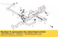 18654MCB610, Honda, tubo d, toma de aire honda xl transalp v xl650v 650 , Nuevo