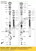 44071Y001931, Kawasaki, demper-assy, ??rh, m.zwart kawasaki ninja ex krt edition b j  special a se sc125 abs j300 j125 300 125 , Nieuw