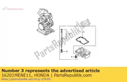 naaldset, jet (nkar) van Honda, met onderdeel nummer 16201MENE11, bestel je hier online: