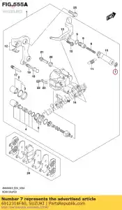 suzuki 6912314F40 nut - Bottom side